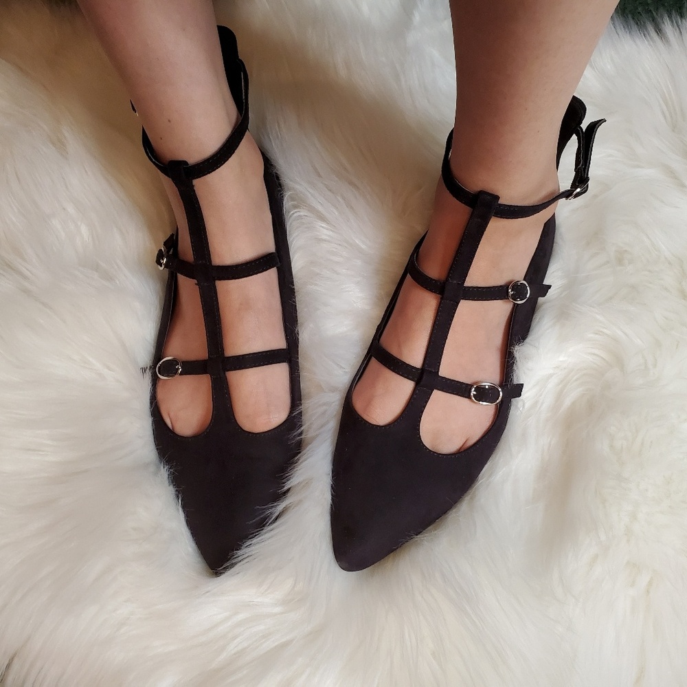 ASOS | Strappy Suede Flats